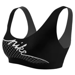 Nike - Women's Grid Scoop Neck Bikini Top (Black) -Nike Swim Equipment Discount Store nike womens grid scoop neck bikini top black 3