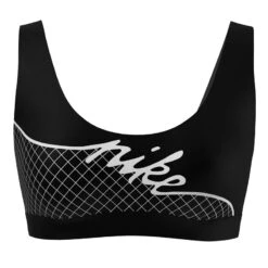 Nike - Women's Grid Scoop Neck Bikini Top (Black) -Nike Swim Equipment Discount Store nike womens grid scoop neck bikini top black 5