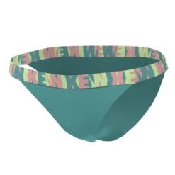 Nike - Women's Logo Tape Banded Bikini Bottom (Washed Teal) -Nike Swim Equipment Discount Store nike womens logo tape banded bikini bottom washed teal 3