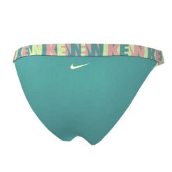 Nike - Women's Logo Tape Banded Bikini Bottom (Washed Teal) -Nike Swim Equipment Discount Store nike womens logo tape banded bikini bottom washed teal 4