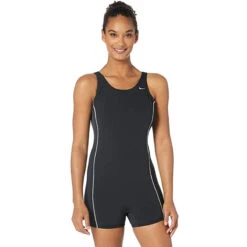 Nike - Women's Poly Solid Legsuit (Black)