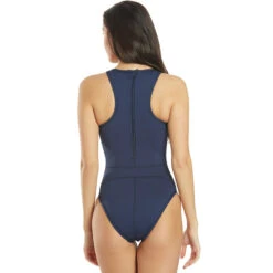 Nike - Women's Swim Water Polo One Piece (Midnight Navy) -Nike Swim Equipment Discount Store nike womens swim water polo one piece midnight navy 3