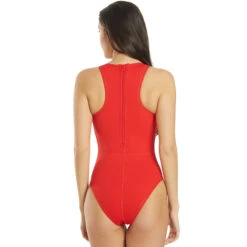 Nike - Women's Swim Water Polo One Piece (University Red) -Nike Swim Equipment Discount Store nike womens swim water polo one piece university red 3