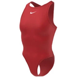 Nike - Women's Swim Water Polo One Piece (University Red) -Nike Swim Equipment Discount Store nike womens swim water polo one piece university red 6